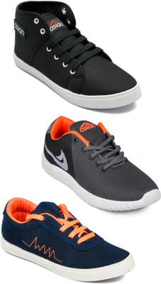 

Asian Men Casual & Running Shoes Combo Pack of 3 Casuals For Men(Multicolor