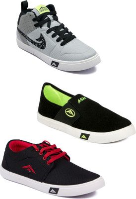 

Asian Men Casual & Running Shoes Combo Pack of 3 Sneakers For Men(Multicolor