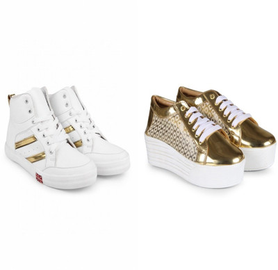 

BELLA TOES combo of 2 casual shoe Sneakers For Women(Multicolor, Multi