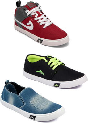 

Asian Men Casual & Running Shoes Combo Pack of 3 Casuals For Men(Multicolor