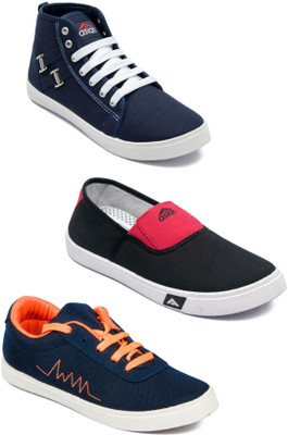 

Asian Men Casual & Running Shoes Combo Pack of 3 Casuals For Men(Multicolor