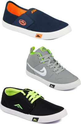 

Asian Men Casual & Running Shoes Combo Pack of 3 Casuals For Men(Multicolor