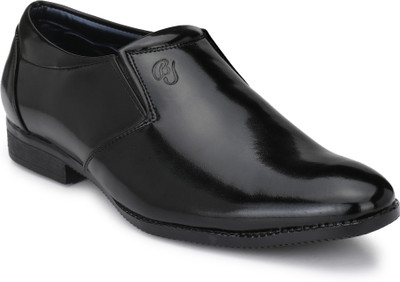 

BIG JUNIOR Party Wear Black Formal Shoes Slip On For Men(Black