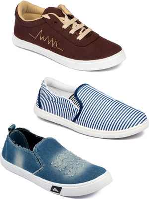

Asian Men Casual & Running Shoes Combo Pack of 3 Casuals For Men(Multicolor