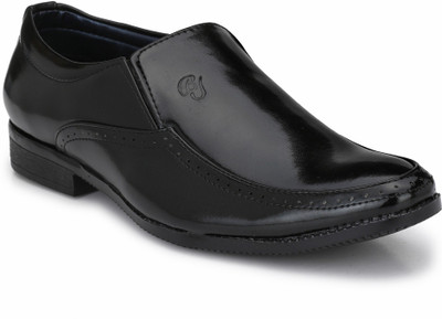 

BIG JUNIOR Patent Formal Shoes Slip On For Men(Black
