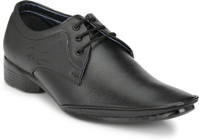 

BIG JUNIOR Black Color Formal Shoes Lace Up For Men(Black