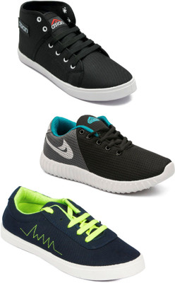

Asian Men Casual & Running Shoes Combo Pack of 3 Casuals For Men(Multicolor