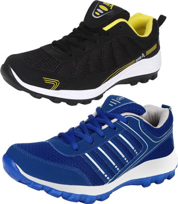 

Aero 02 Pair Combo Running Shoes For Men(Multicolor, Blue::silver::black::yellow