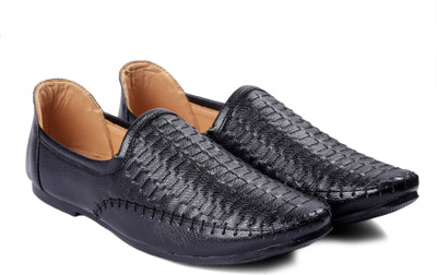 

Red Rose Loafers For Men(Black