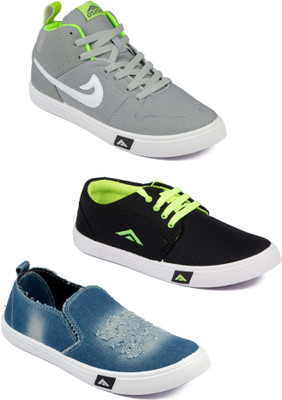 

Asian Men Casual & Running Shoes Combo Pack of 3 Casuals For Men(Multicolor