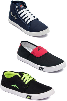 

Asian Men Casual & Running Shoes Combo Pack of 3 Casuals For Men(Multicolor