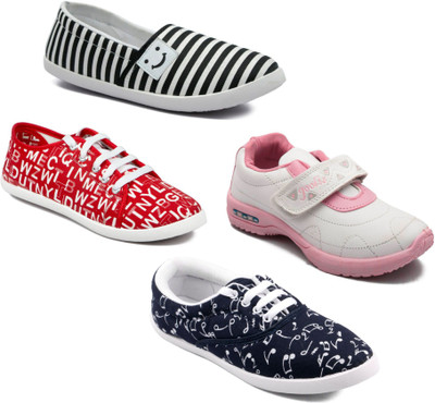

Asian Women Casual & Running Shoes Combo pack of 4 Casuals For Women(Multicolor