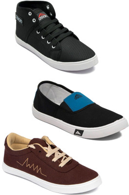 

Asian Men Casual & Running Shoes Combo Pack of 3 Casuals For Men(Multicolor