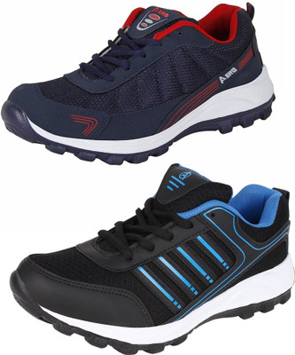 

Aero 02 Pair Combo Walking Shoes For Men(Multicolor, Black::blue::black::cyan