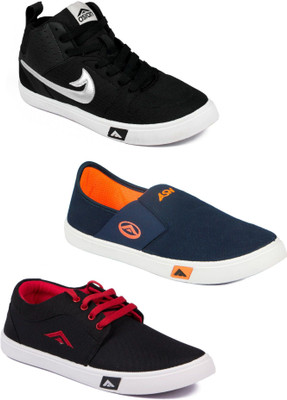 

Asian Men Casual & Running Shoes Combo Pack of 3 Casuals For Men(Multicolor