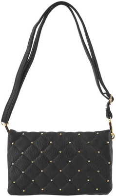 

Mochi Women Casual Black Rexine Sling Bag