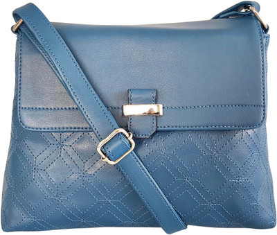 

Toteteca Bag Works Women Formal Blue PU Sling Bag