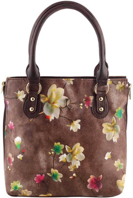 

Mochi Women Casual Brown Rexine Hand-held Bag