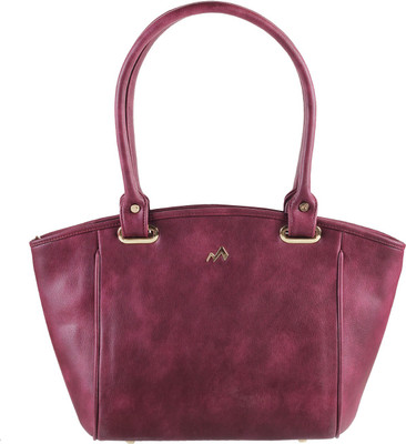 

Metro Women Casual Maroon Rexine Hand-held Bag
