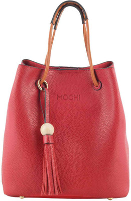 

Mochi Women Casual Red Rexine Hand-held Bag