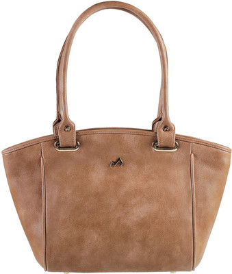 Metro Women Casual Brown Rexine Hand-held Bag