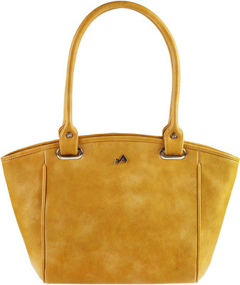 

Metro Women Casual Yellow Rexine Hand-held Bag