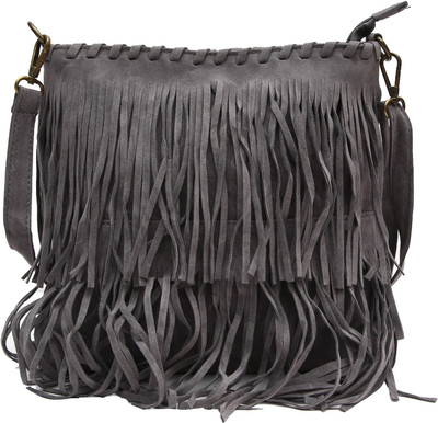 

Hawai Girls Casual Grey PU Sling Bag