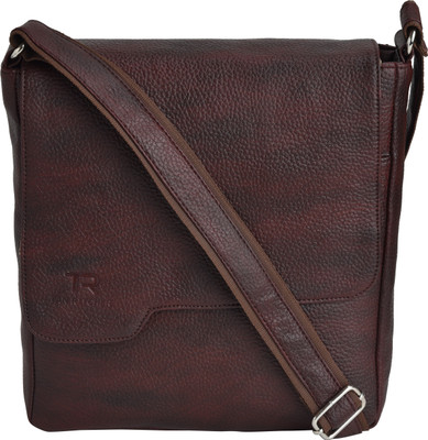 

Tan Ritcher Men & Women Formal Brown Leatherette Sling Bag