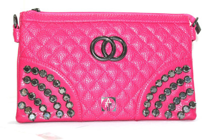 

Technology Ahead Women Evening/Party Pink PU Sling Bag