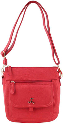 

Mochi Women Casual Red Rexine Sling Bag