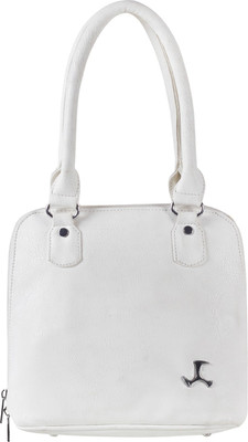 Mochi Women Casual White Rexine Hand-held Bag