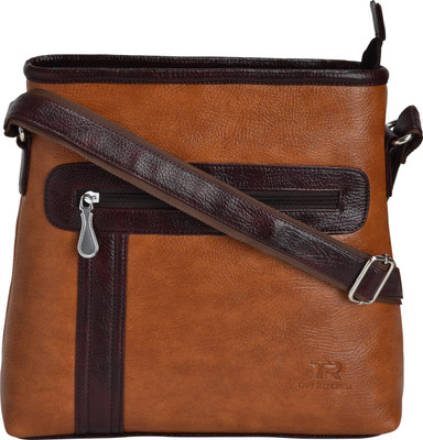 

Tan Ritcher Men & Women Formal Tan Leatherette Sling Bag