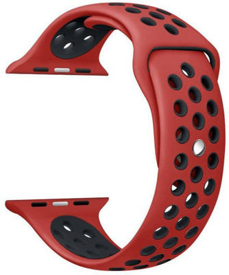 Cellfather h 42mm Red/Black Smart Watch Strap(Red, Black), Black;red