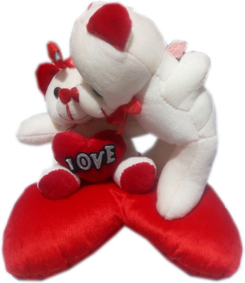 

Squnibee Valentine Small Kissing Couple - 25 cm(White & Red)