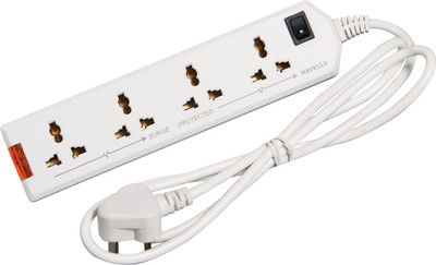 

Havells Havells 4 Way Surge & Spike Gaurd 4 Socket Surge Protector(White)
