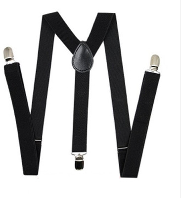 

Lana Vels Y- Back Suspenders for Men, Women(Black)