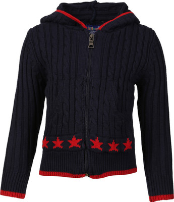 

Lilliput Self Design V-neck Casual Boys Multicolor Sweater, Navy