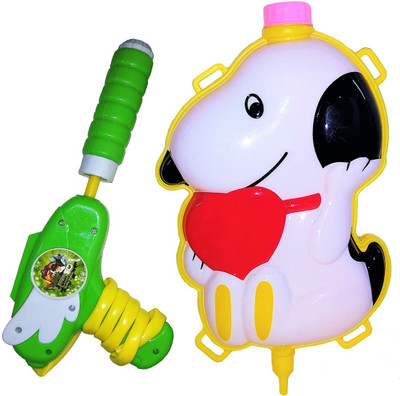 

Darling Toys Holi Water Gun Pressure Holi Pichkari Tank Backpack | 2 Litre (Snoopy Dog)(Multicolor)