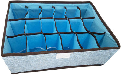 

House of Quirk Collapsible Underwear Organizer(Blue)