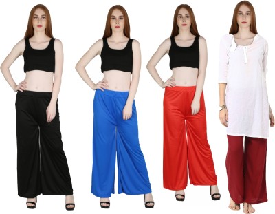 MARAMI Regular Fit Women Red, Maroon, Blue, Black Trousers