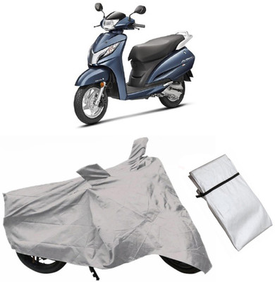 IKJ Two Wheeler Cover for Honda(Activa 125, Grey)