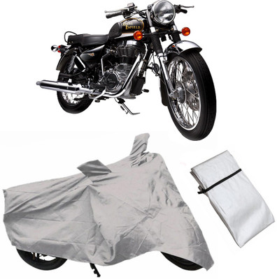 FASTEST Two Wheeler Cover for Royal Enfield(Electra Delux, Grey)