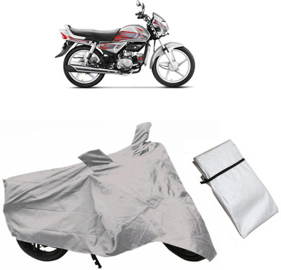 IKJ Two Wheeler Cover for Hero(CD deluxe, Grey)