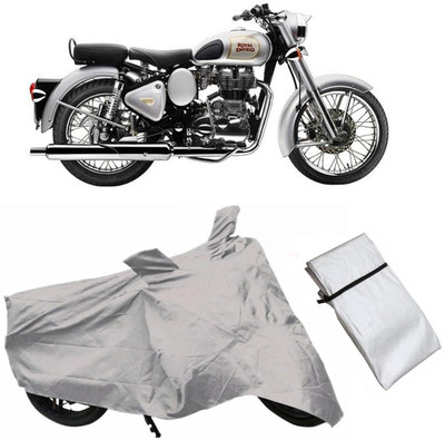 FASTEST Two Wheeler Cover for Royal Enfield(Classic 350, Grey)