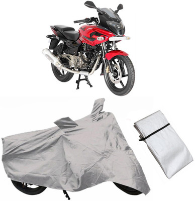 IKJ Two Wheeler Cover for Bajaj(Pulsar 220 DTS-i, Grey)