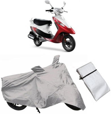 FASTEST Two Wheeler Cover for TVS(Scooty Pep+, Grey)