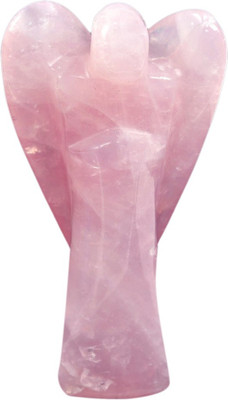 

Gomati Ethnic Handicrafts Antique Rose Quartz Stone Lovely Angel 6 Inch Decorative Showpiece - 15.2 cm(Stoneware, Pink)