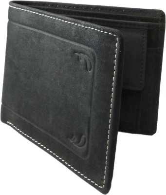 

de jeunez Men Black Genuine Leather Wallet(6 Card Slots)