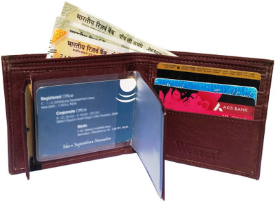 

Wenzest Men Brown Artificial Leather Wallet(10 Card Slots)