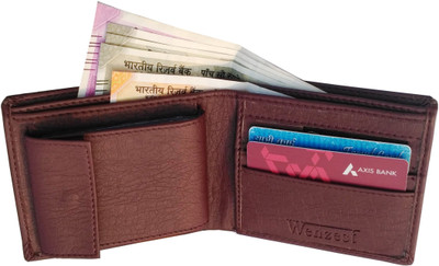 WENZEST Men Brown Artificial Leather Wallet(7 Card Slots)